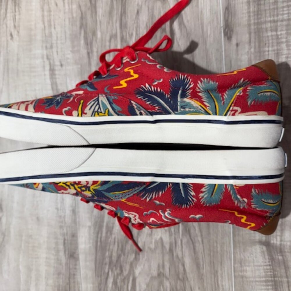 Polo Ralph Lauren Men's THORNTON III Hawaii Aloha Tropical Shoes-Size 10.5D - Picture 5 of 13